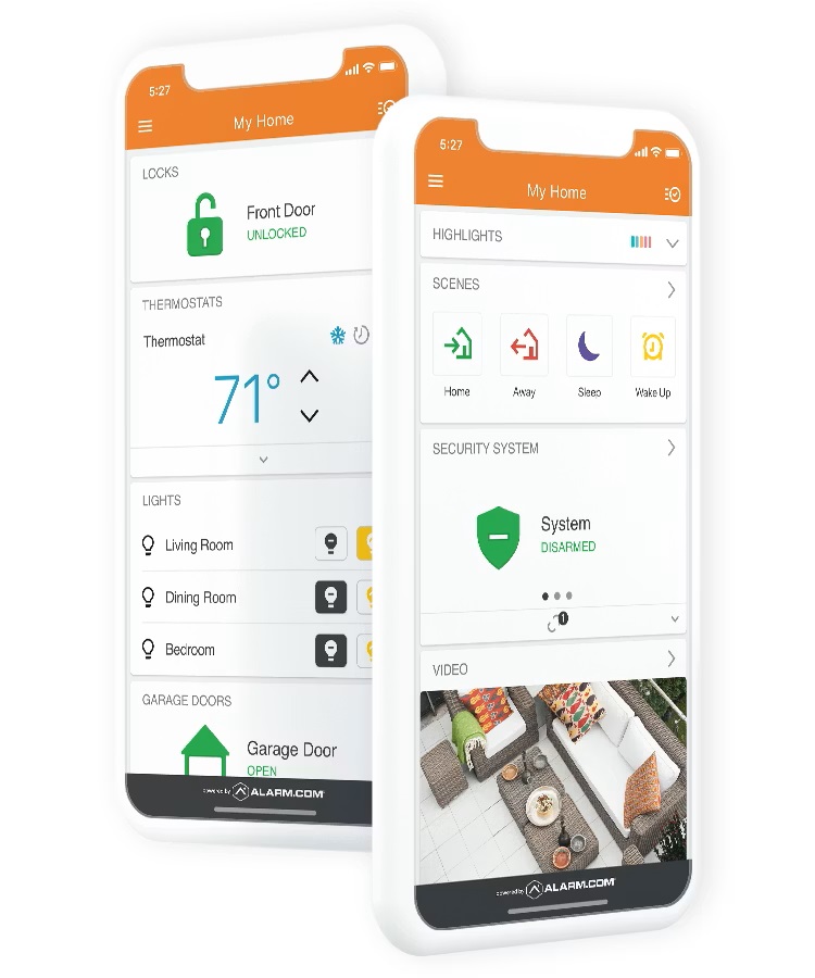 alarm system phone app
