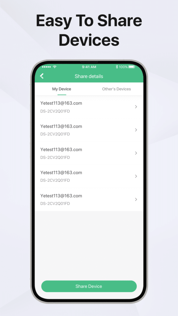 SHARE SECURITY SYSTEM DEVICES